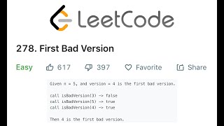 LeetCode First Bad Version Solution Explained - Java
