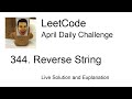 Daily Leetcode #731: Apr 01, 2022 - 344. Reverse String