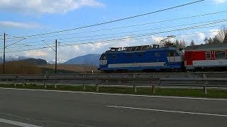 Electric locomotive 350 Gorila @ IC505 DOXXbet - Freeway D1 Liptovská Mara