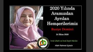 Tokat Pazar 2020 Yılında Vefat Eden (Ulu Çınarlarımız) Hemşerilerimiz