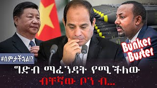 ግድብ ማፈንዳት የሚችለው ብቸኛው ቦን ብ…  | #ሰምታችኋል!? | Bunker Buster