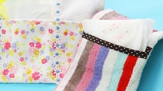 DIY: HANDY POCKETS FOR SANITARY PADS＊小物もちゃんとはいる！簡単ハンカチポーチのDIY♡