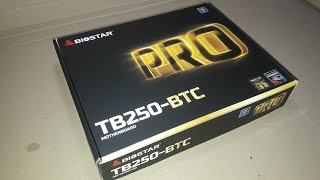 REVIEW \u0026 UNBOXING: Biostar TB250-BTC Version 6.0 | Mining Motherboard | Socket 1151 |  DDR4 | B250