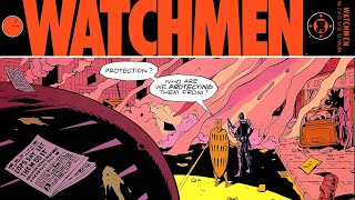 Watchmen Chapter 2, Absent Friends. What Did Comedian See That Got Him Jammed Up?