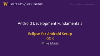 Installing Eclipse for Android Development on OS X