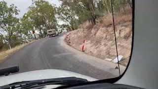 Ravenshoe. The TRC road works.