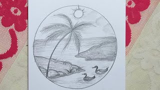 How to Draw a Circle Scenery Effect #circlescenery #scenery