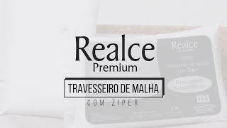 Travesseiro de Malha com Zíper • Lavável na Máquina de Lavar