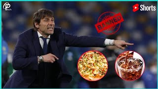 Conte banned Pizza and Cold drinks at Tottenham!!😱 #shorts