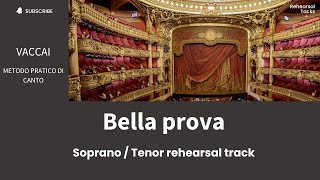 Vaccai , Sexta , Bella prova , Soprano tenor rehearsal track