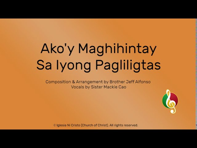Ako Y Maghihintay Sa Iyong Pagliligtas Chords Chordify