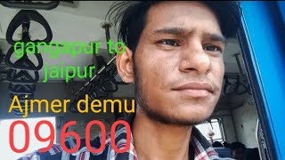 gangapur to jaipur baya dausa 🚂 train jurny ajmer demu 09606!