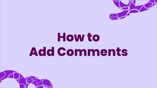 How to Add Comments in Kami