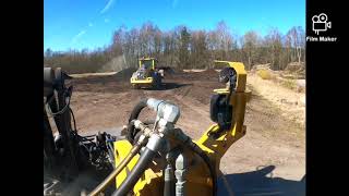 Unloading trucks with the loader