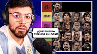 REACCIONO A LA TIERLIST DE LEYENDAS MÁS POLÉMICA DEL FÚTBOL. ¿QUÉ CAMBIOS HARÍAN?