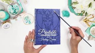 Fantasy Queen Printable Coloring Pages by Fabrika Fantasy