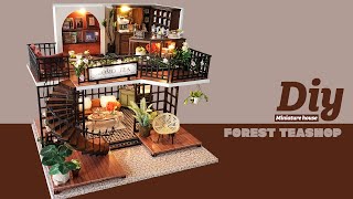 DIY Miniature Dollhouse KitㅣForest teashopㅣ포레스트 찻집ㅣ미니어처하우스ㅣ박소소(soso miniature)