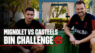 Simon vs Koen - Bin Challenge | #REDDEVILS | World Cup 2022