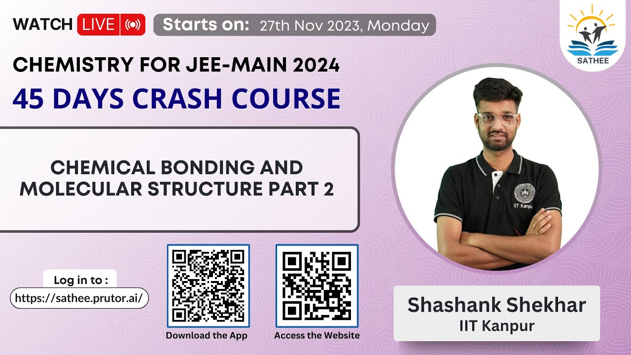 Chemistry For JEE-Main 2024 | Chemical Bonding And Molecular Structure ...