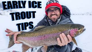 Early Ice Trout Tips: Catch More Trout!