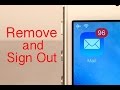 How to Remove/Sign Out of a Mail Account on iPhone, iPad, iPod touch How to Remove/Sign Out of a Mail Account on iPhone, iPad, iPod touch