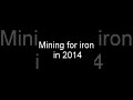 Mining for iron in 2024 vs 2013