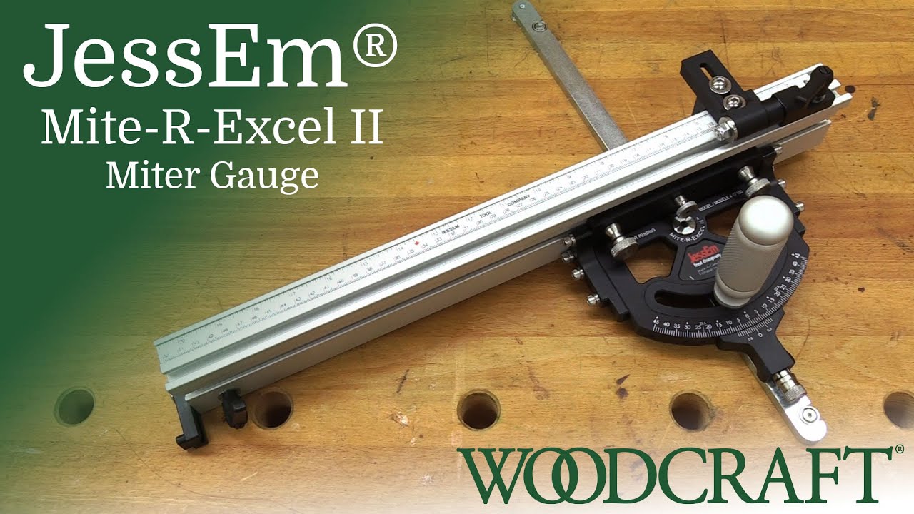 How To Use The JessEm Mite-R-Excel II Miter Gauge - YouTube