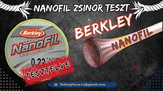 Berkley Nanofil 0,22mm horgász zsinór teszt #horgászat #berkleyfishing #berkley