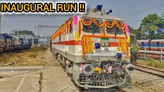 INAUGURATION!! FIRST OFFICIAL ELECTRIC LOCO RUN OF 15720 SILIGURI-KATIHAR INTERCITY EXPRESS!! #video