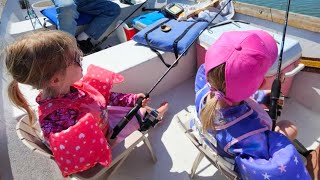 Twins try salt water fishing