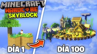 Sobreviví 100 días de Skyblock en Minecraft HARDCORE