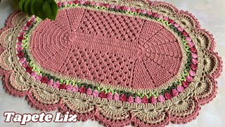 TAPETE LIZ - VÍDEO AULA🌷 #passoapasso #tutorial #videoaula #croche