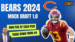 FULL Chicago Bears Mock Draft 1.0 : TRADE BACK FROM #9