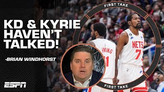 Kevin Durant & Kyrie Irving 'STILL HAVEN'T TALKED' 😧 - Brian Windhorst on Suns vs. Mavs | First Take