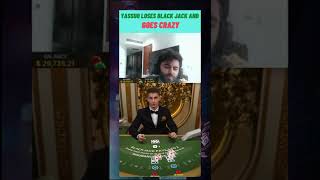 Yassuo goes NUTS after losing blackjack! #casino #shorts #yassuo