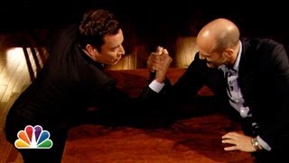 Jimmy Fallon and Jason Statham Arm Wrestle (Late Night with Jimmy Fallon)