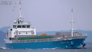 第八大運丸 DAIUN MARU NO.8 一般貨物船 Cargo ship 岩国海運 関門海峡 2016-JUL