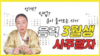 [사주팔자] 음력 3월에 태어난 사람의 사주와 운을 열어주는 방법에 대해서 알아보자! 간단하게 알아보는 내 월별 사주팔자!