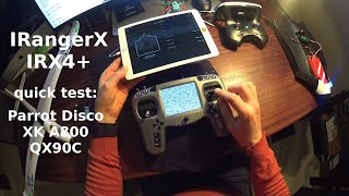 TBS Tango \u0026 iRangeX IRX4 Plus: Parrot Disco, XD A800, QX90C Pro+ - bind, function test