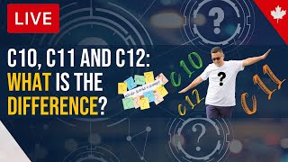 C11, C10 and C12: What is the difference?