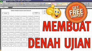 STEP BY STEP, MEMBUAT DENAH LENGKAP NOMOR PESERTA DAN NAMANYA (Disertai Contoh File Gratis)