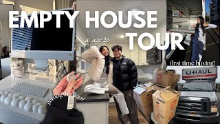 EMPTY HOUSE TOUR!!! 🔑🏡 | first time homeowner, buying a house, + leaving the apartment life (ep.1)