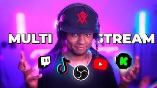 How to Multistream with OBS Studio (Twitch Youtube Tiktok Kick)