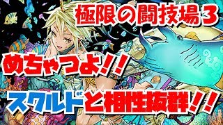 【パズドラ】水着風神なんとか当てて闘技場３！これは強すぎるぞ！！【極限の闘技場３】