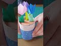 【折り紙diy】鉢植えの花＊実用折紙 可愛いインテリア 【100均おりがみ】daiso 手芸 diycraft ハンドメイド origami origamicraft tutorial