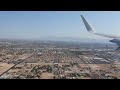 4k american airlines airbus a321 landing in las vegas