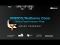 Award ceremony of the UNESCO/Guillermo Cano World Press Freedom Prize 2024