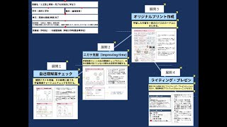 【授業案解説】高１ 英語 〔思考力，判断力，表現力等〕 2 情報を整理しながら考えなどを形成し，英語で表現したり，伝え合ったりすることに関する事項 専修大学附属高等学校 守部葉摘美