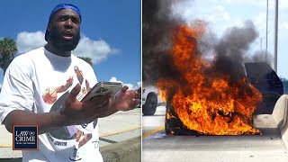 Bodycam: NFL Player Leonard Fournette Narrowly Escapes SUV After Bursting into Flames