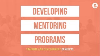 Developing Mentoring Programs